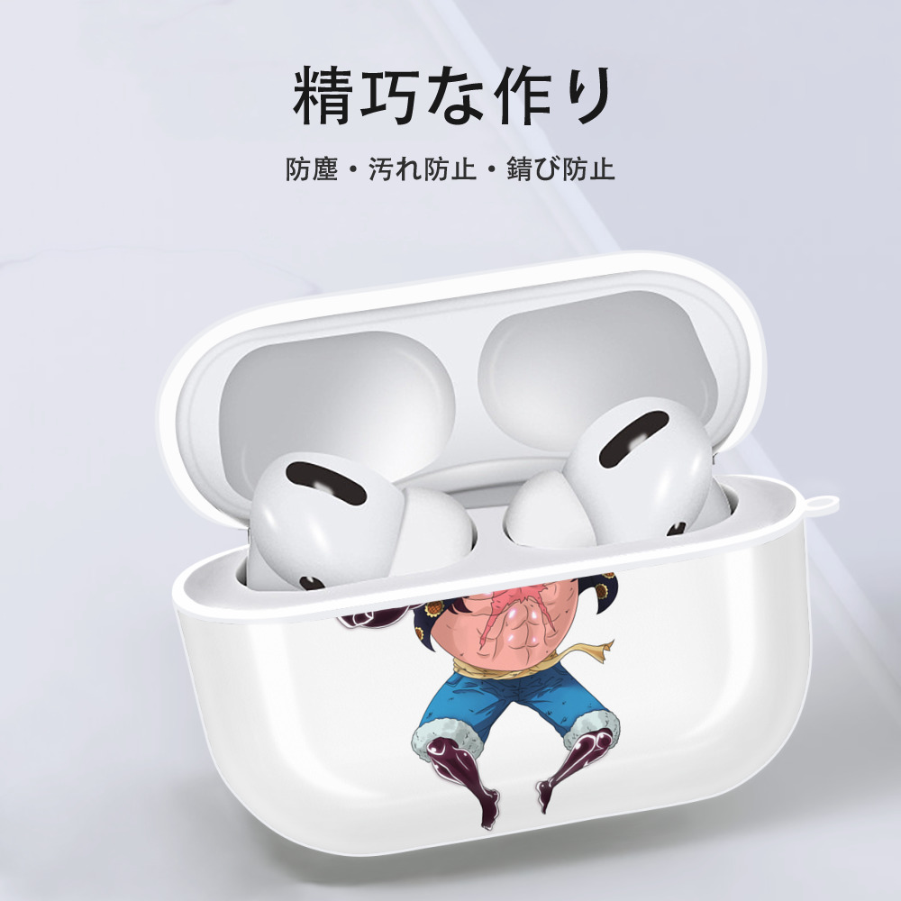 ワンピース モンキー・D・ルフィ ONE PIECE Monkey D. Luffy 【AirPods Pro用】ハードシェル保護ケース 耐衝撃・防指紋・カラビナ付き商品仕様