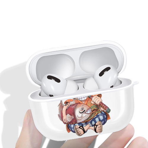 ワンピース モンキー・D・ルフィ ONE PIECE Monkey D. Luffy 【AirPods Pro用】ハードシェル保護ケース 耐衝撃・防指紋・カラビナ付き商品仕様