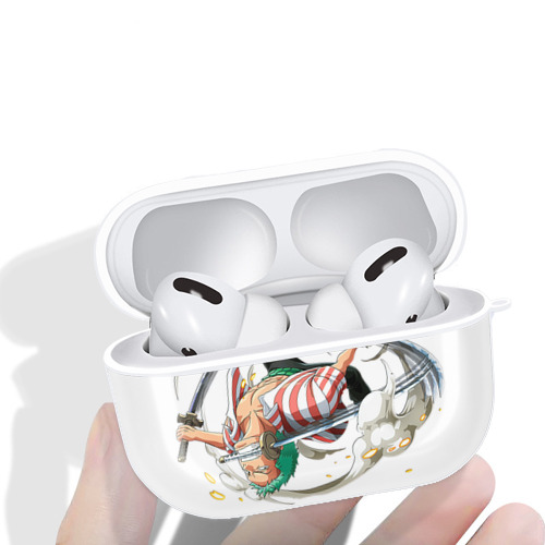 ワンピース ロロノア・ゾロ ONE PIECE Roronoa Zoro 【AirPods Pro用】ハードシェル保護ケース 耐衝撃・防指紋・カラビナ付き商品仕様