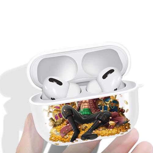 ワンピース ロロノア・ゾロ ONE PIECE Roronoa Zoro 【AirPods Pro用】ハードシェル保護ケース 耐衝撃・防指紋・カラビナ付き商品仕様