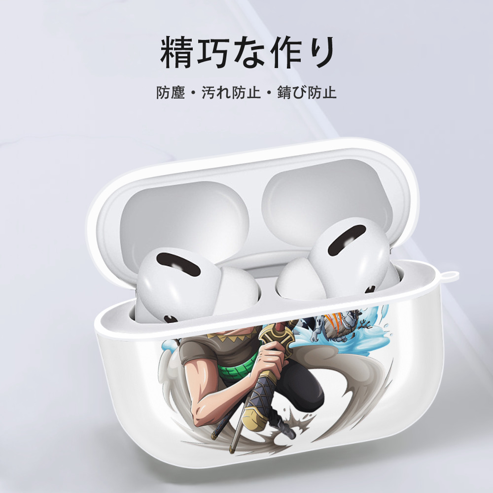 ワンピース ロロノア・ゾロ ONE PIECE Roronoa Zoro 【AirPods Pro用】ハードシェル保護ケース 耐衝撃・防指紋・カラビナ付き商品仕様