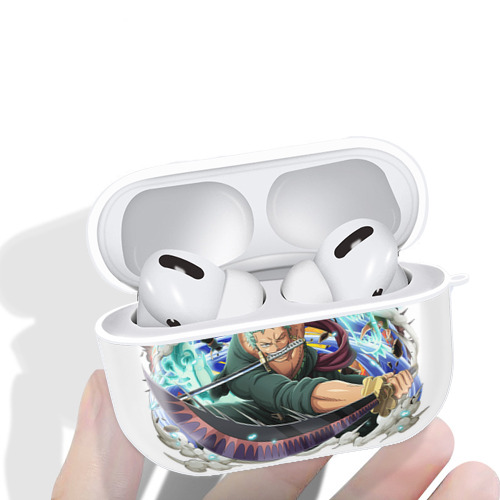 ワンピース ロロノア・ゾロ ONE PIECE Roronoa Zoro 【AirPods Pro用】ハードシェル保護ケース 耐衝撃・防指紋・カラビナ付き商品仕様