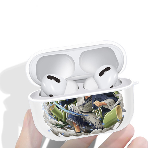 ワンピース ロロノア・ゾロ ONE PIECE Roronoa Zoro 【AirPods Pro用】ハードシェル保護ケース 耐衝撃・防指紋・カラビナ付き商品仕様