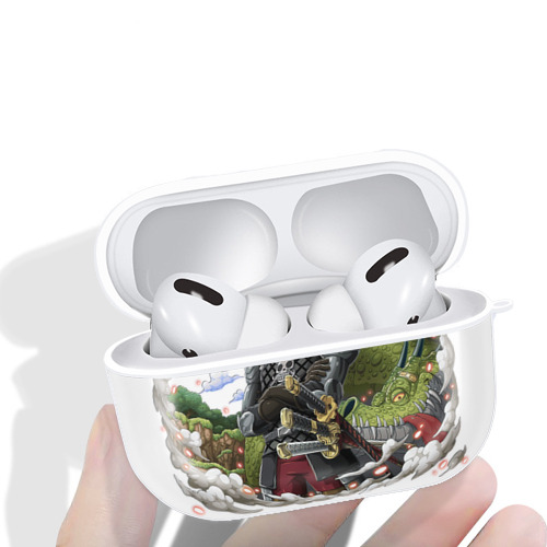 ワンピース ロロノア・ゾロ ONE PIECE Roronoa Zoro 【AirPods Pro用】ハードシェル保護ケース 耐衝撃・防指紋・カラビナ付き商品仕様