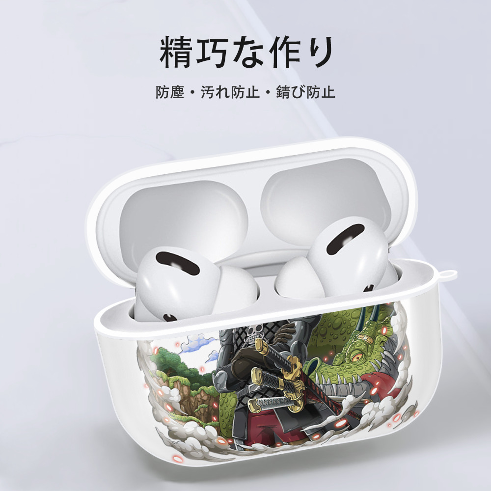 ワンピース ロロノア・ゾロ ONE PIECE Roronoa Zoro 【AirPods Pro用】ハードシェル保護ケース 耐衝撃・防指紋・カラビナ付き商品仕様