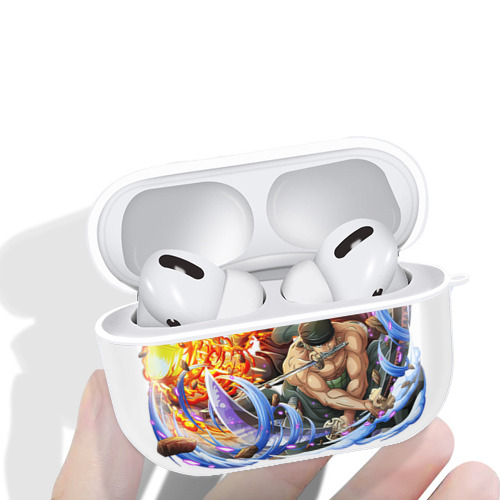ワンピース ロロノア・ゾロ ONE PIECE Roronoa Zoro 【AirPods Pro用】ハードシェル保護ケース 耐衝撃・防指紋・カラビナ付き商品仕様