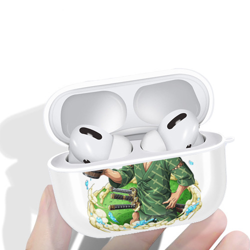ワンピース ロロノア・ゾロ ONE PIECE Roronoa Zoro 【AirPods Pro用】ハードシェル保護ケース 耐衝撃・防指紋・カラビナ付き商品仕様