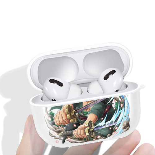 ワンピース ロロノア・ゾロ ONE PIECE Roronoa Zoro 【AirPods Pro用】ハードシェル保護ケース 耐衝撃・防指紋・カラビナ付き商品仕様