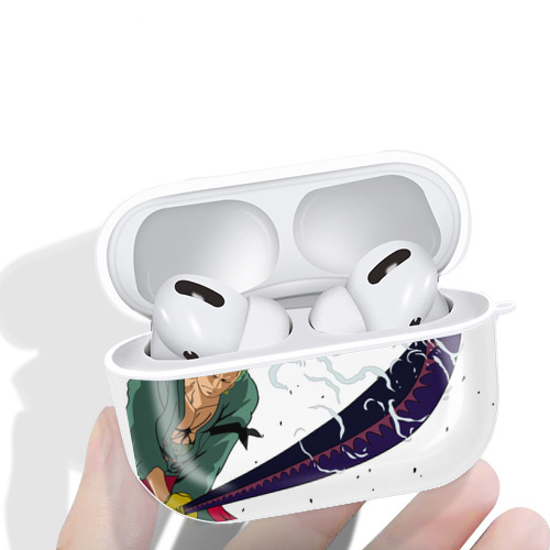 ワンピース ロロノア・ゾロ ONE PIECE Roronoa Zoro 【AirPods Pro用】ハードシェル保護ケース 耐衝撃・防指紋・カラビナ付き商品仕様