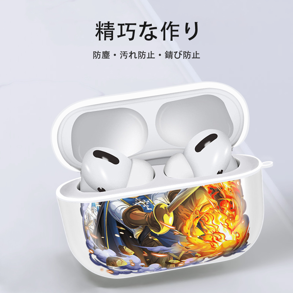 ワンピース サンジ ONE PIECE Sanji 【AirPods Pro用】ハードシェル保護ケース 耐衝撃・防指紋・カラビナ付き商品仕様