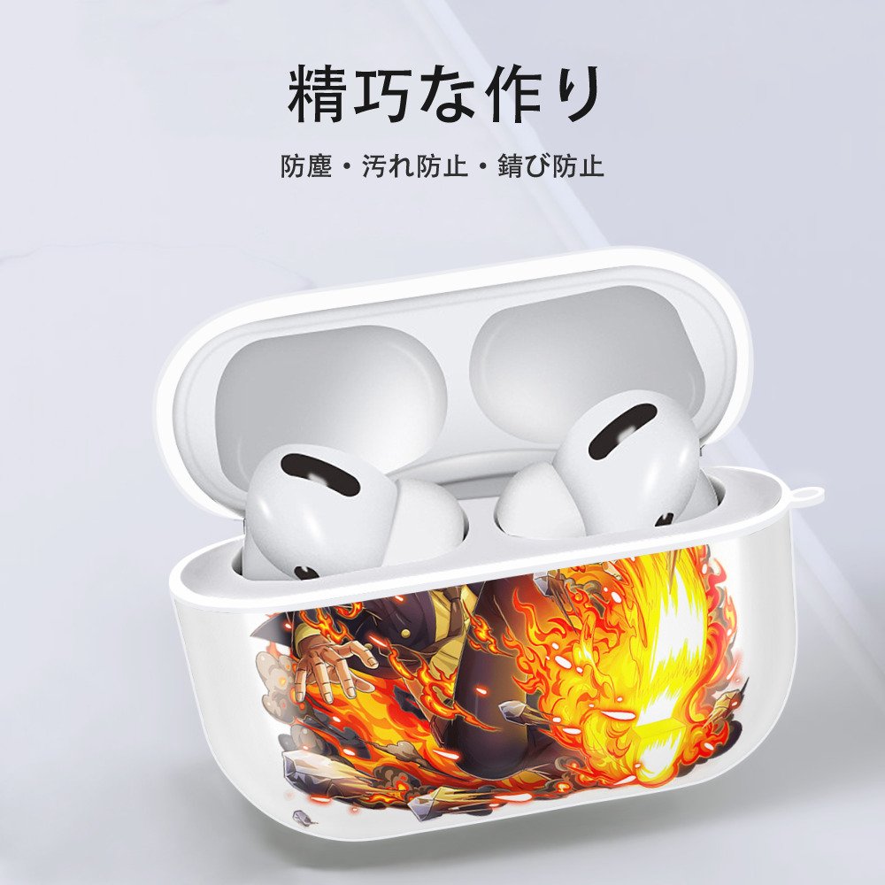 ワンピース サンジ ONE PIECE Sanji 【AirPods Pro用】ハードシェル保護ケース 耐衝撃・防指紋・カラビナ付き商品仕様