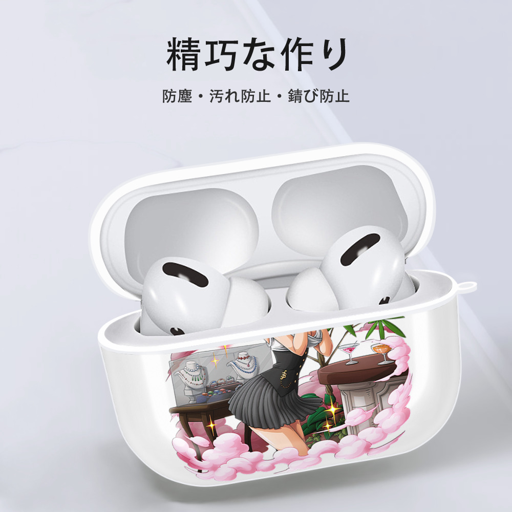 ワンピース ナミ ONE PIECE Nami 【AirPods Pro用】ハードシェル保護ケース 耐衝撃・防指紋・カラビナ付き商品仕様