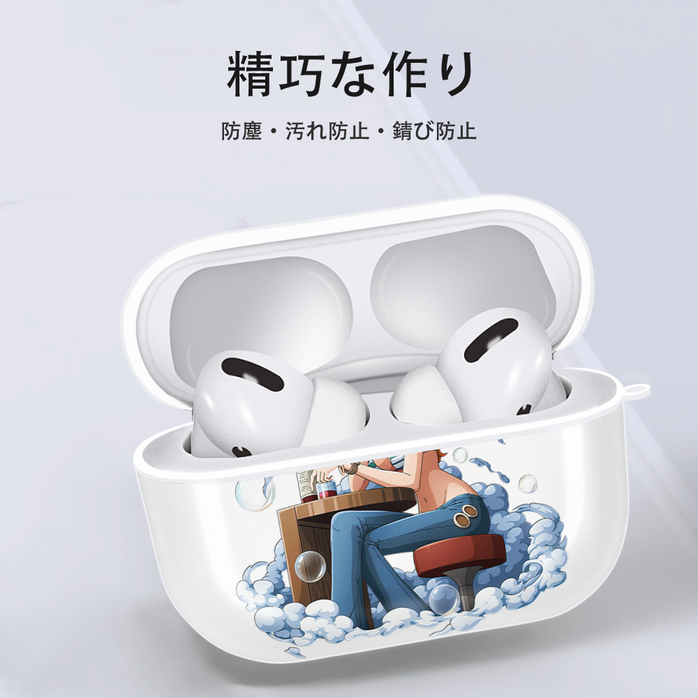 ワンピース ナミ ONE PIECE Nami 【AirPods Pro用】ハードシェル保護ケース 耐衝撃・防指紋・カラビナ付き商品仕様