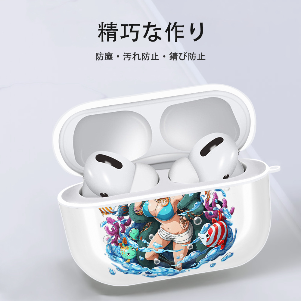ワンピース ナミ ONE PIECE Nami 【AirPods Pro用】ハードシェル保護ケース 耐衝撃・防指紋・カラビナ付き商品仕様