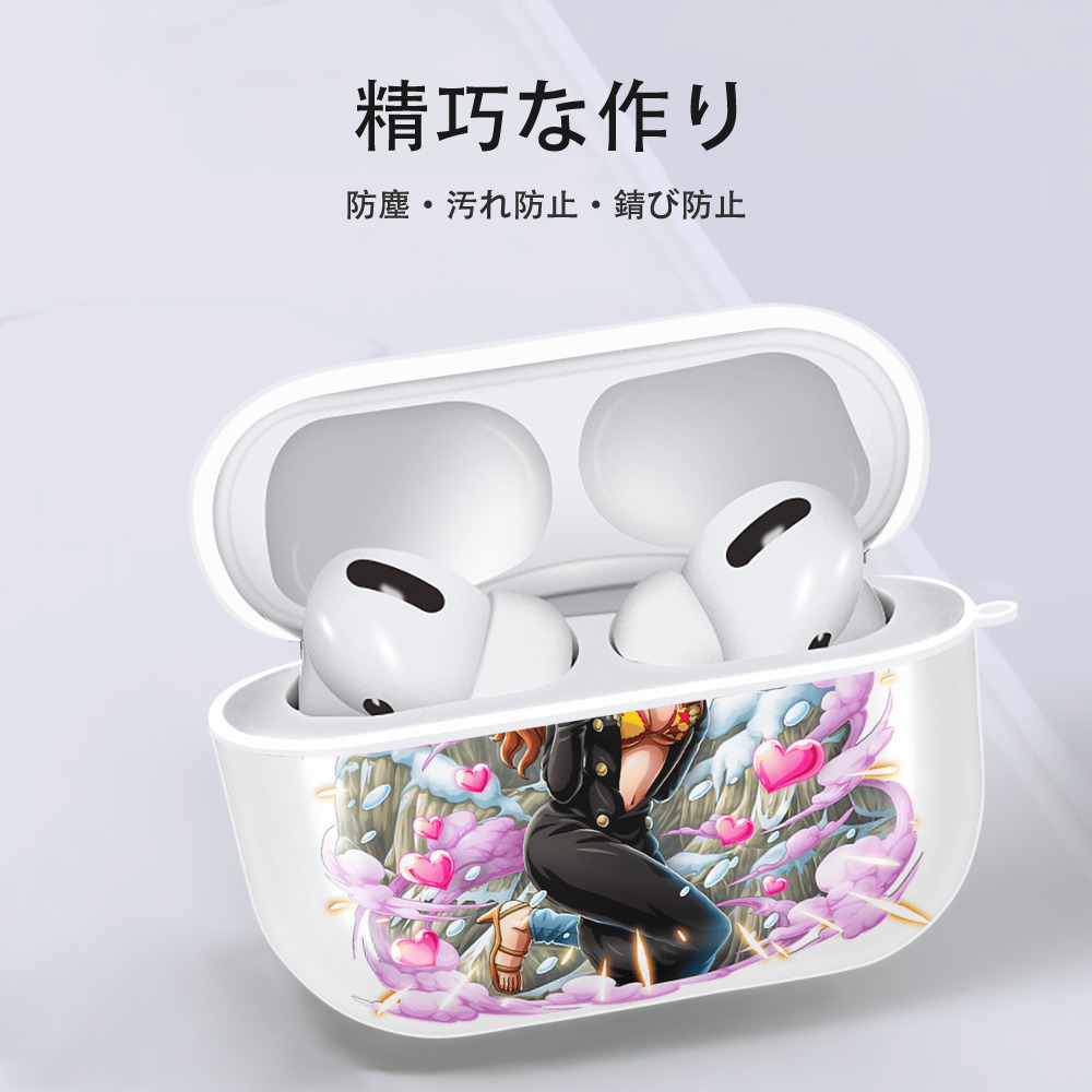ワンピース ナミ ONE PIECE Nami 【AirPods Pro用】ハードシェル保護ケース 耐衝撃・防指紋・カラビナ付き商品仕様