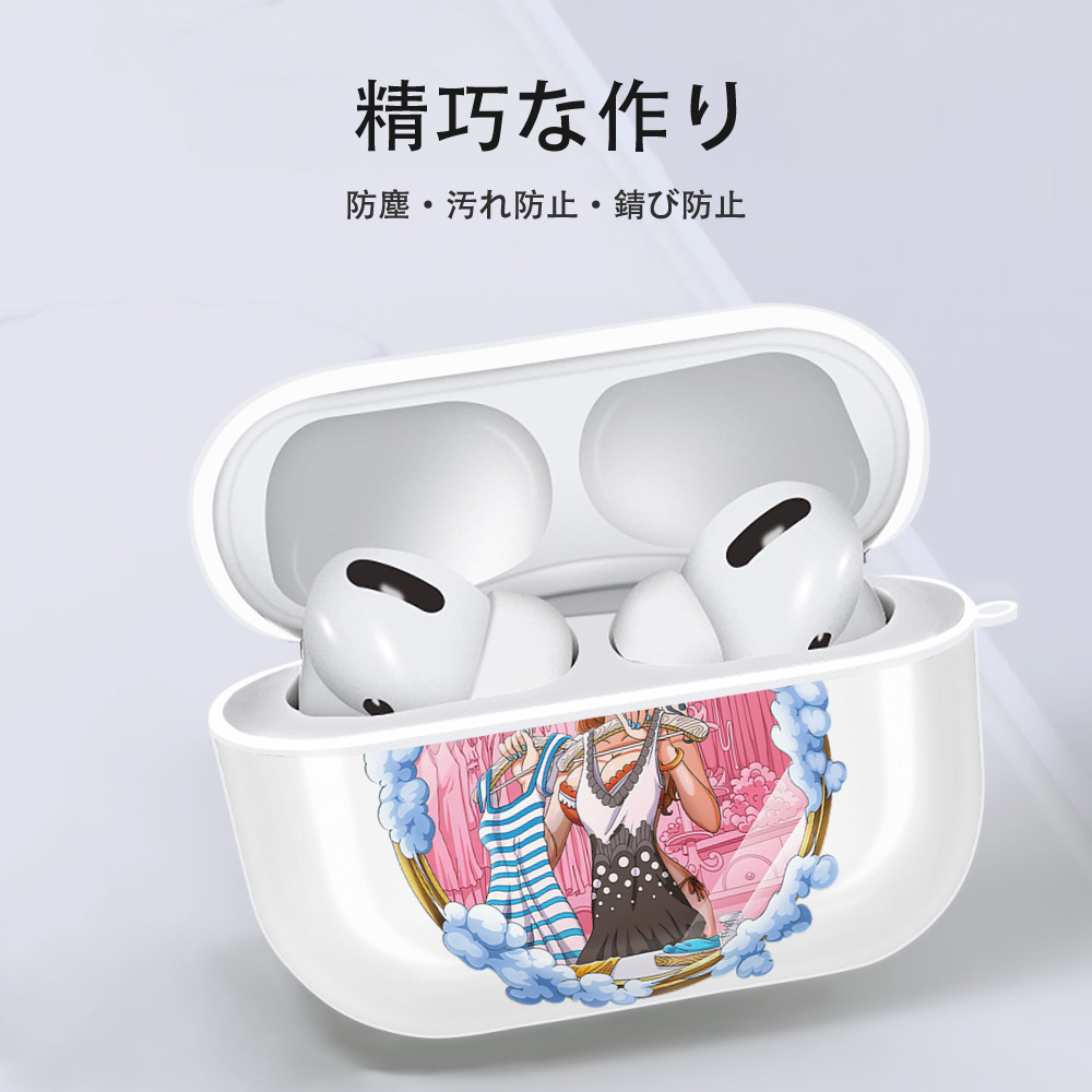 ワンピース ナミ ONE PIECE Nami 【AirPods Pro用】ハードシェル保護ケース 耐衝撃・防指紋・カラビナ付き商品仕様