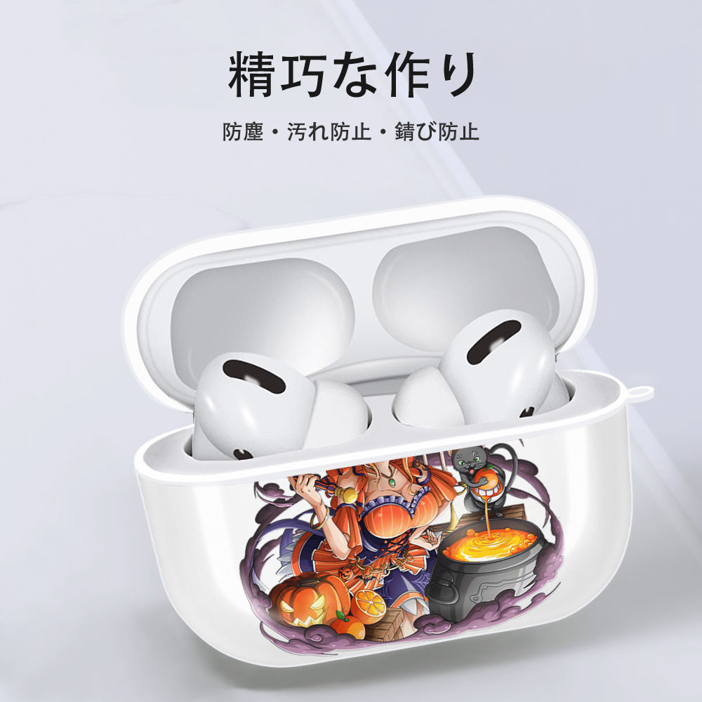 ワンピース ナミ ONE PIECE Nami 【AirPods Pro用】ハードシェル保護ケース 耐衝撃・防指紋・カラビナ付き商品仕様