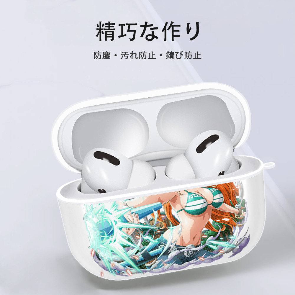 ワンピース ナミ ONE PIECE Nami 【AirPods Pro用】ハードシェル保護ケース 耐衝撃・防指紋・カラビナ付き商品仕様