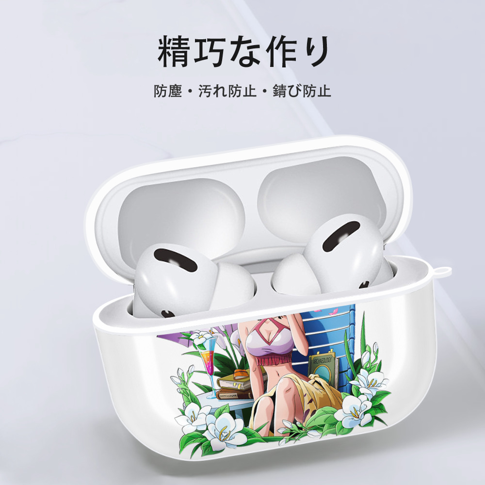 ワンピース ニコ・ロビン ONE PIECE Nico Robin 【AirPods Pro用】ハードシェル保護ケース 耐衝撃・防指紋・カラビナ付き商品仕様