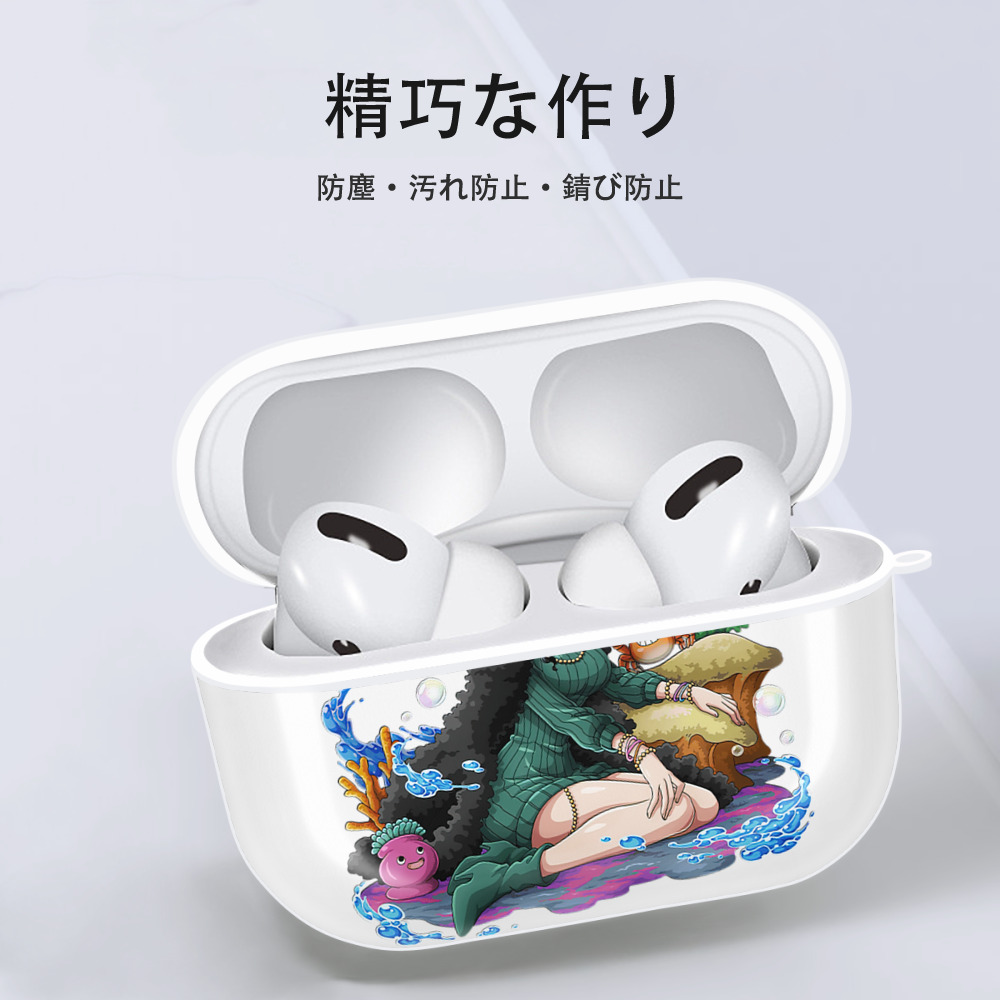 ワンピース ニコ・ロビン ONE PIECE Nico Robin 【AirPods Pro用】ハードシェル保護ケース 耐衝撃・防指紋・カラビナ付き商品仕様