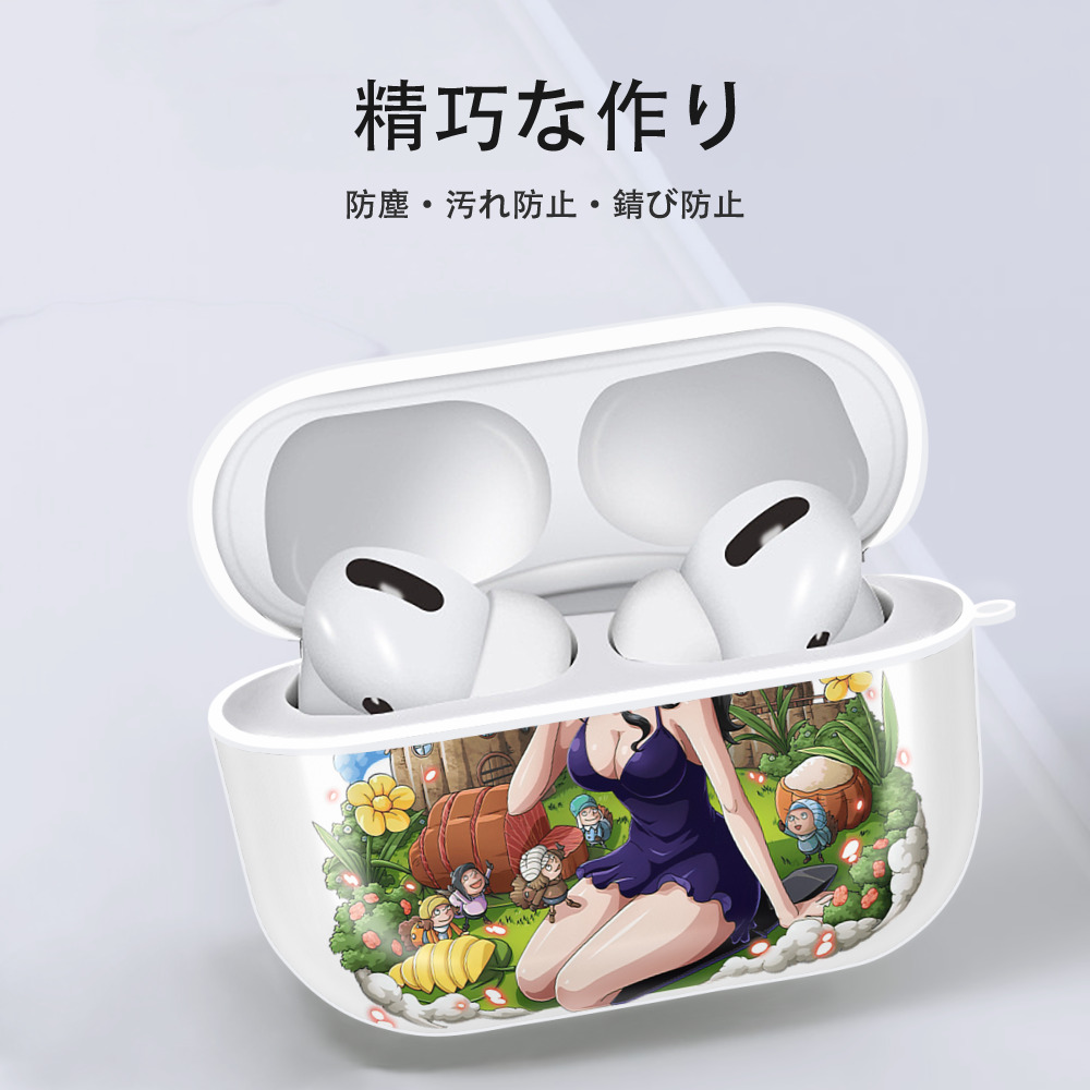 ワンピース ニコ・ロビン ONE PIECE Nico Robin 【AirPods Pro用】ハードシェル保護ケース 耐衝撃・防指紋・カラビナ付き商品仕様