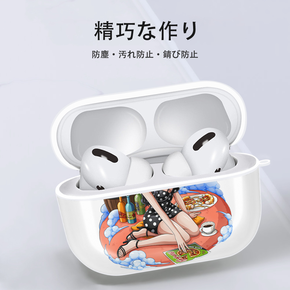 ワンピース ニコ・ロビン ONE PIECE Nico Robin 【AirPods Pro用】ハードシェル保護ケース 耐衝撃・防指紋・カラビナ付き商品仕様