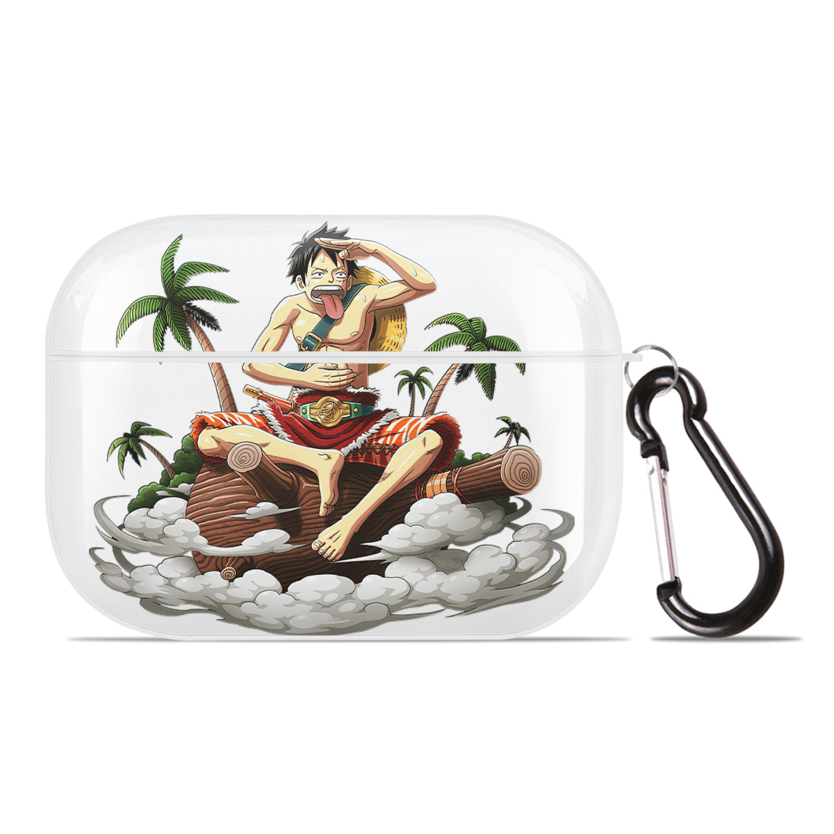 ワンピース モンキー・D・ルフィ ONE PIECE Monkey D. Luffy 【AirPods Pro用】ハードシェル保護ケース 耐衝撃・防指紋・カラビナ付き商品仕様