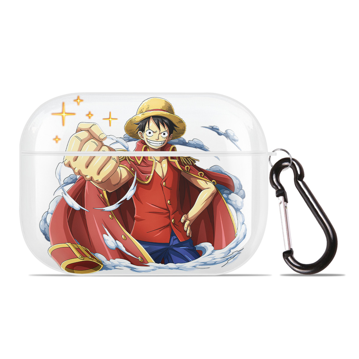 ワンピース モンキー・D・ルフィ ONE PIECE Monkey D. Luffy 【AirPods Pro用】ハードシェル保護ケース 耐衝撃・防指紋・カラビナ付き商品仕様