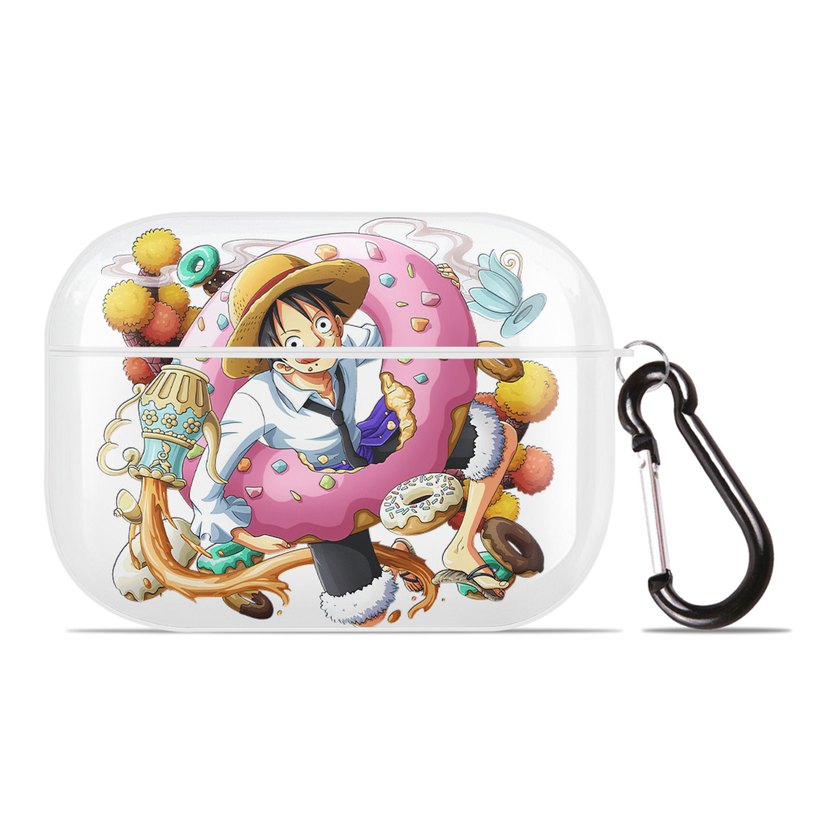 ワンピース モンキー・D・ルフィ ONE PIECE Monkey D. Luffy 【AirPods Pro用】ハードシェル保護ケース 耐衝撃・防指紋・カラビナ付き商品仕様