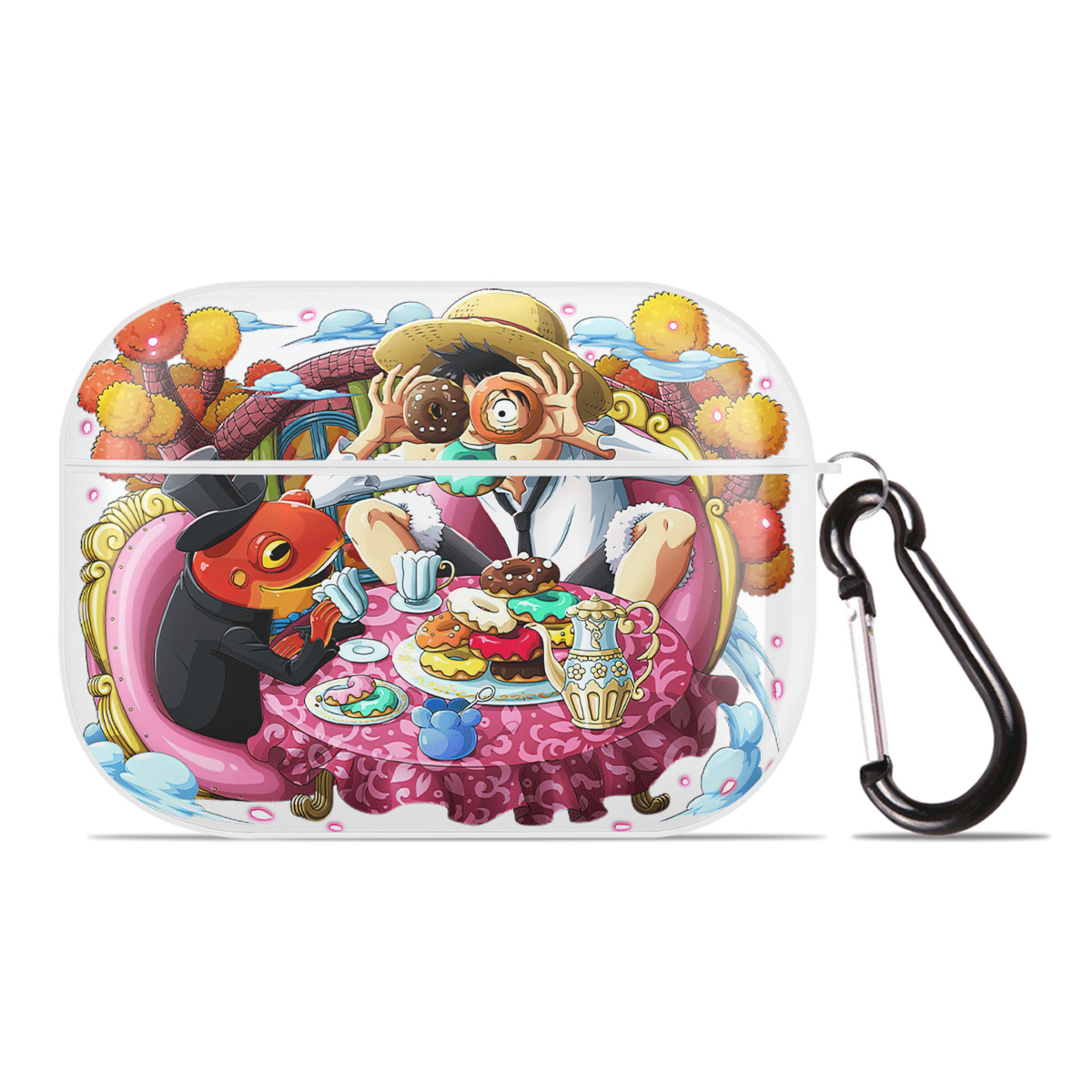 ワンピース モンキー・D・ルフィ ONE PIECE Monkey D. Luffy 【AirPods Pro用】ハードシェル保護ケース 耐衝撃・防指紋・カラビナ付き商品仕様