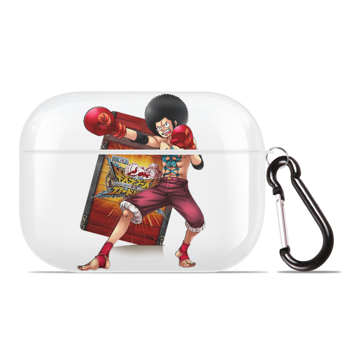 ワンピース モンキー・D・ルフィ ONE PIECE Monkey D. Luffy 【AirPods Pro用】ハードシェル保護ケース 耐衝撃・防指紋・カラビナ付き商品仕様