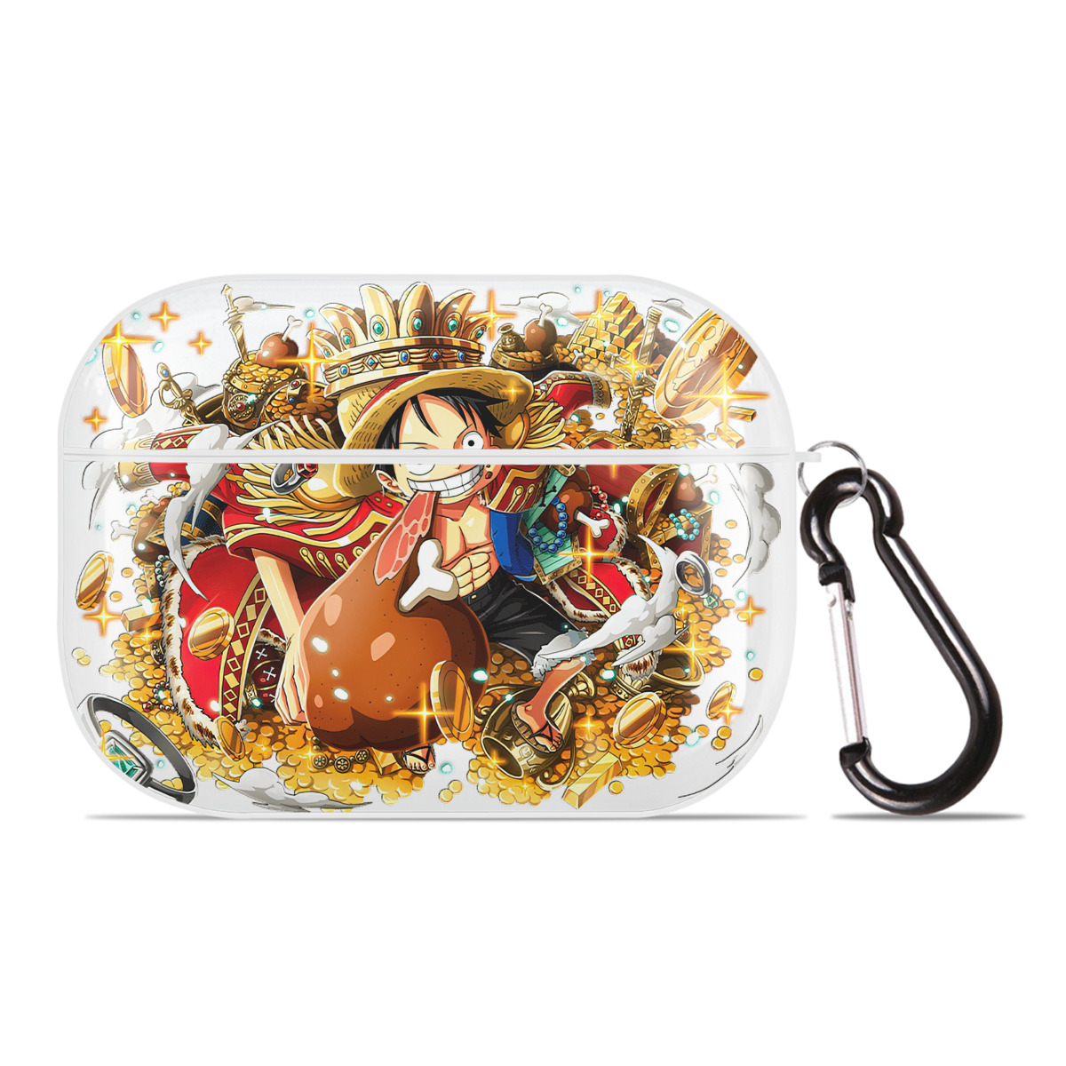 ワンピース モンキー・D・ルフィ ONE PIECE Monkey D. Luffy 【AirPods Pro用】ハードシェル保護ケース 耐衝撃・防指紋・カラビナ付き商品仕様