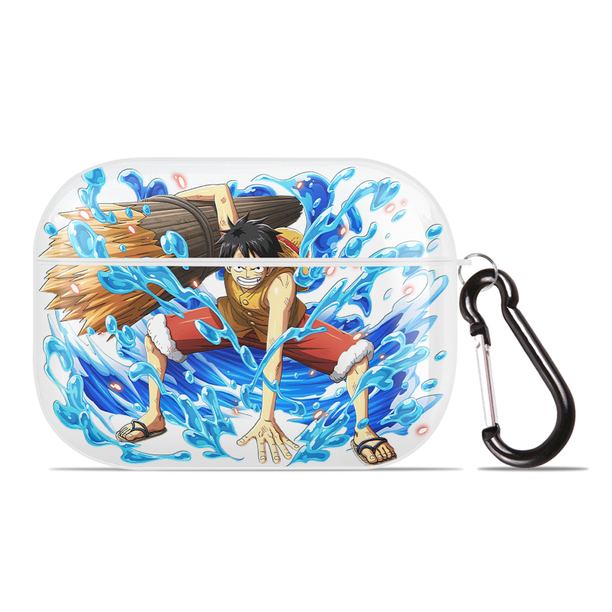 ワンピース モンキー・D・ルフィ ONE PIECE Monkey D. Luffy 【AirPods Pro用】ハードシェル保護ケース 耐衝撃・防指紋・カラビナ付き商品仕様