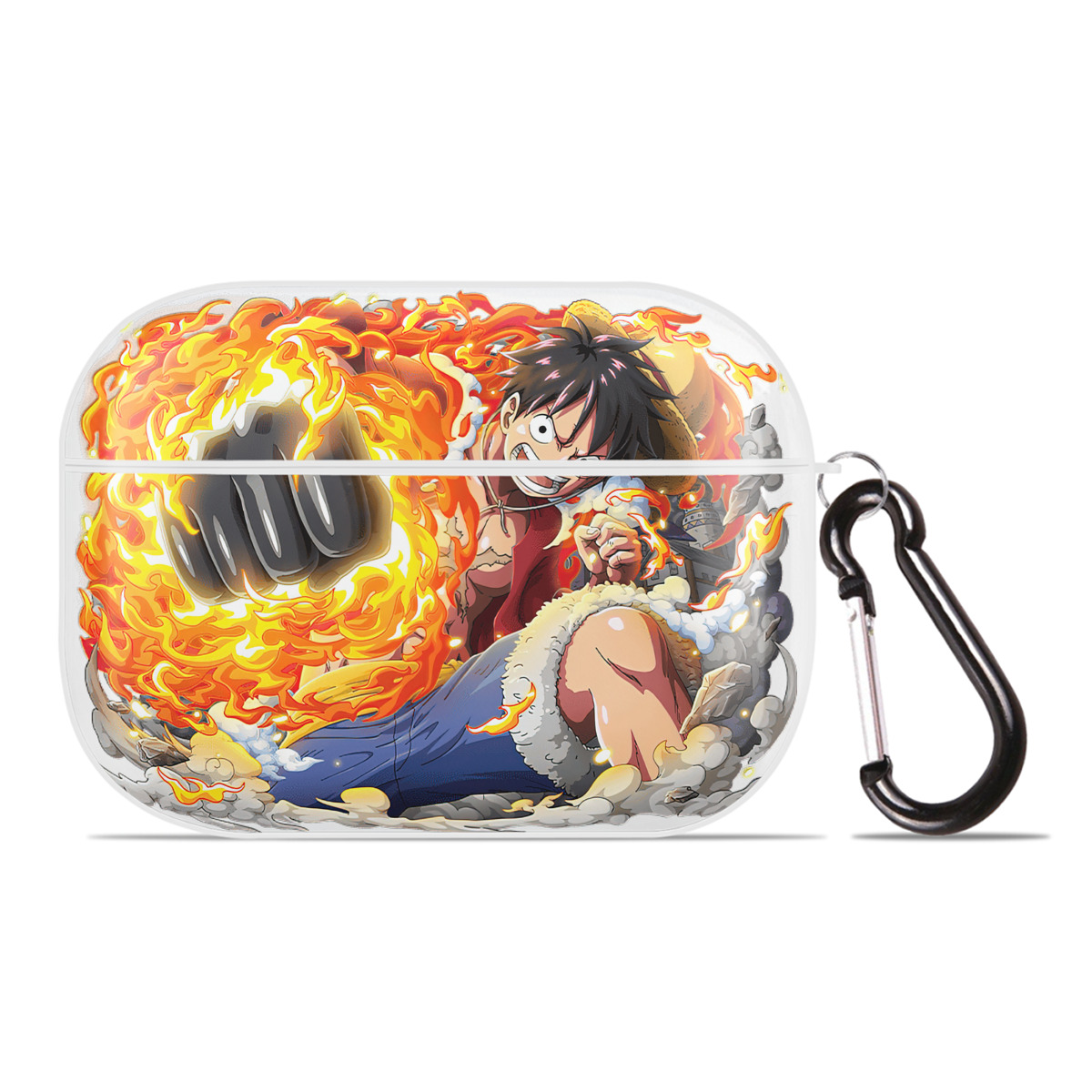 ワンピース モンキー・D・ルフィ ONE PIECE Monkey D. Luffy 【AirPods Pro用】ハードシェル保護ケース 耐衝撃・防指紋・カラビナ付き商品仕様