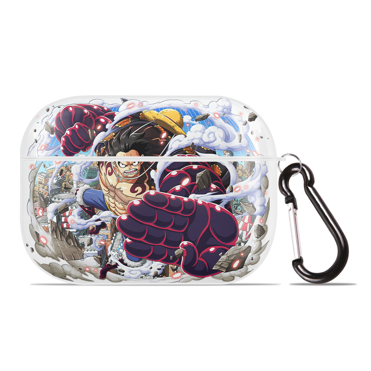 ワンピース モンキー・D・ルフィ ONE PIECE Monkey D. Luffy 【AirPods Pro用】ハードシェル保護ケース 耐衝撃・防指紋・カラビナ付き商品仕様
