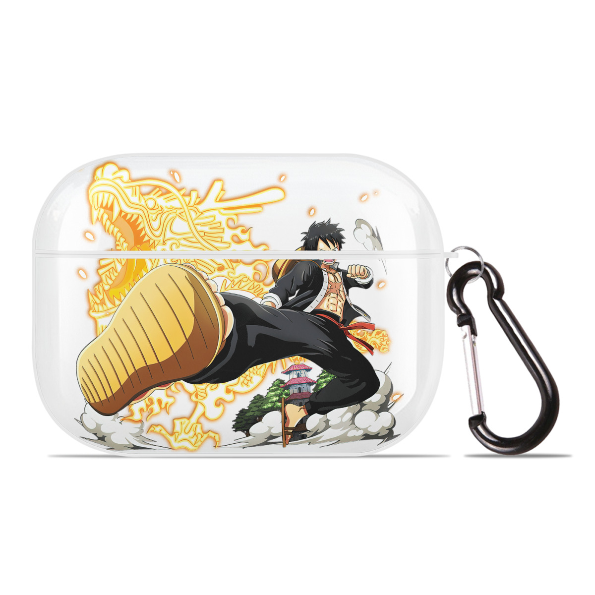 ワンピース モンキー・D・ルフィ ONE PIECE Monkey D. Luffy 【AirPods Pro用】ハードシェル保護ケース 耐衝撃・防指紋・カラビナ付き商品仕様