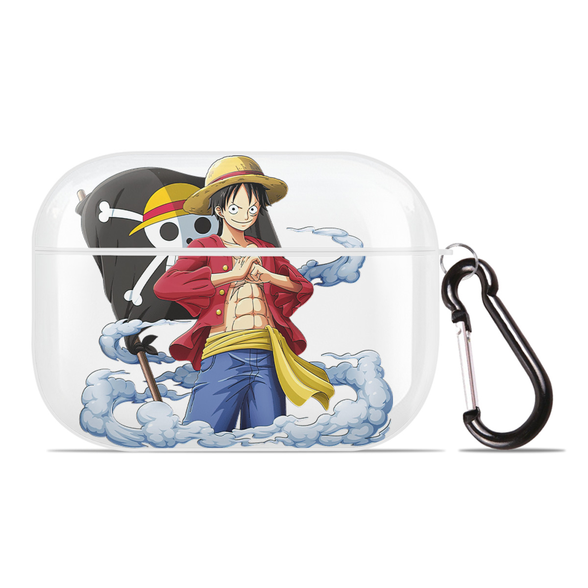 ワンピース モンキー・D・ルフィ ONE PIECE Monkey D. Luffy 【AirPods Pro用】ハードシェル保護ケース 耐衝撃・防指紋・カラビナ付き商品仕様