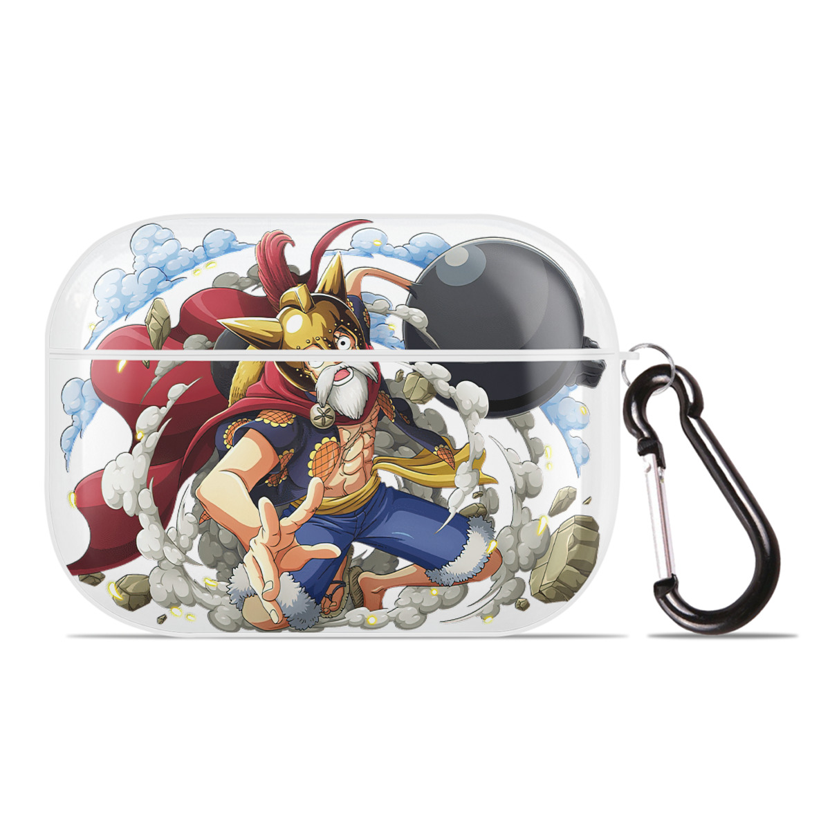 ワンピース モンキー・D・ルフィ ONE PIECE Monkey D. Luffy 【AirPods Pro用】ハードシェル保護ケース 耐衝撃・防指紋・カラビナ付き商品仕様