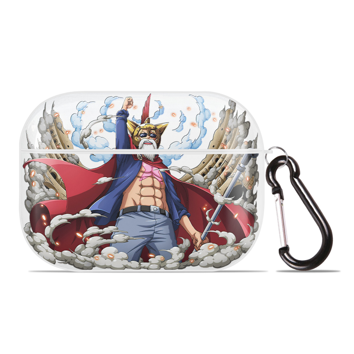 ワンピース モンキー・D・ルフィ ONE PIECE Monkey D. Luffy 【AirPods Pro用】ハードシェル保護ケース 耐衝撃・防指紋・カラビナ付き商品仕様