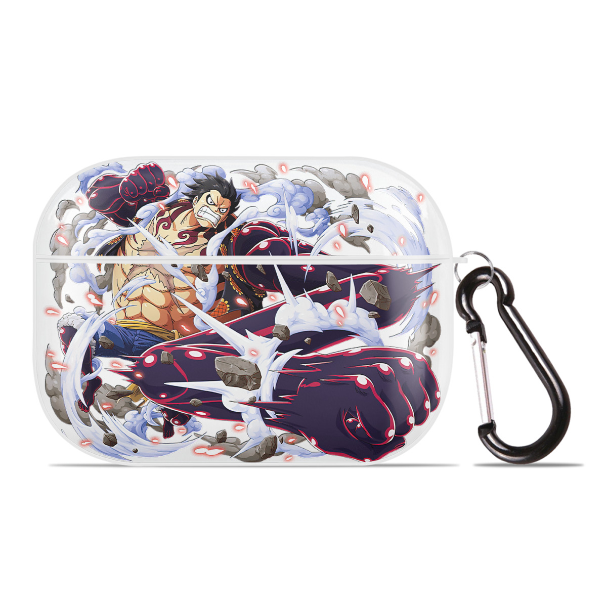 ワンピース モンキー・D・ルフィ ONE PIECE Monkey D. Luffy 【AirPods Pro用】ハードシェル保護ケース 耐衝撃・防指紋・カラビナ付き商品仕様