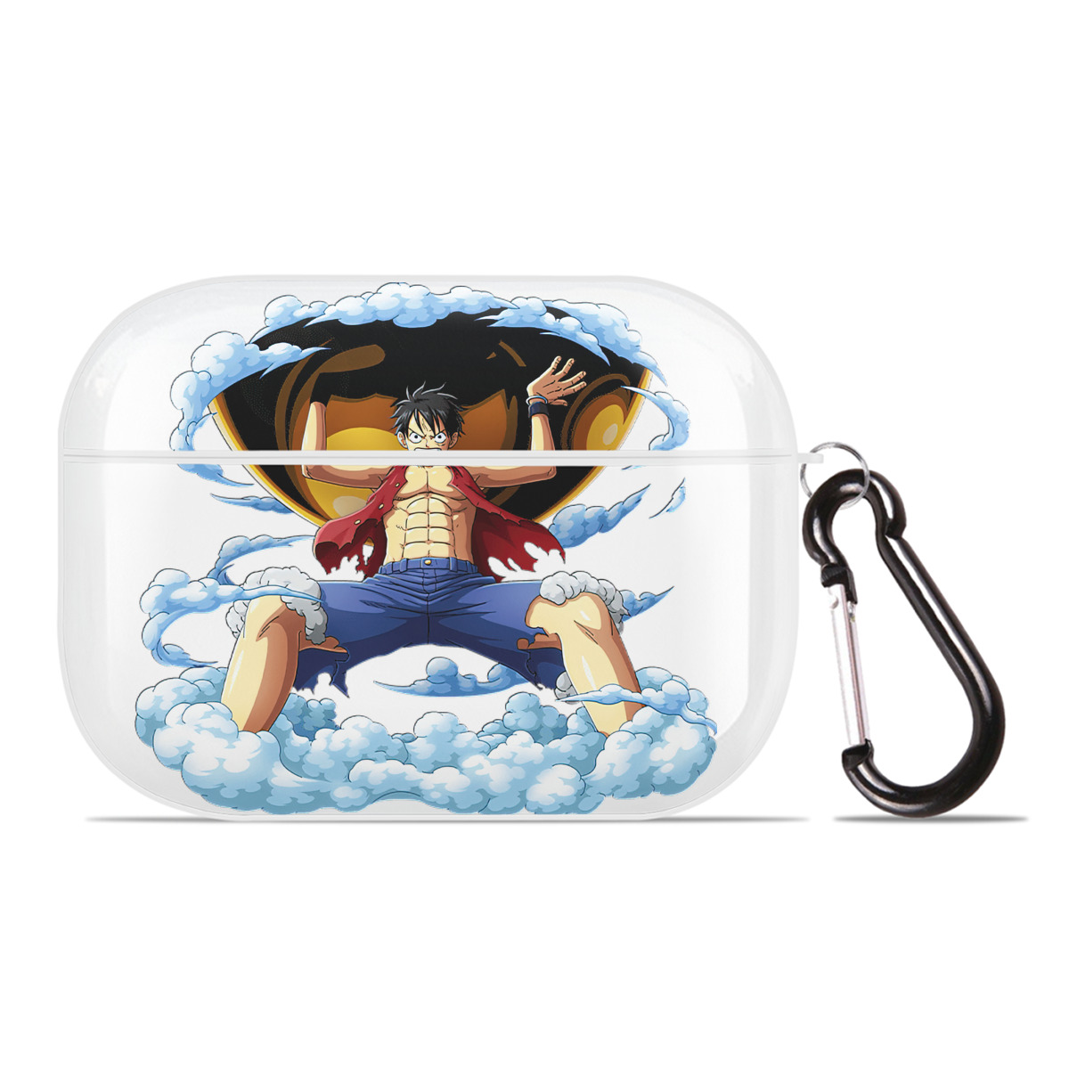ワンピース モンキー・D・ルフィ ONE PIECE Monkey D. Luffy 【AirPods Pro用】ハードシェル保護ケース 耐衝撃・防指紋・カラビナ付き商品仕様