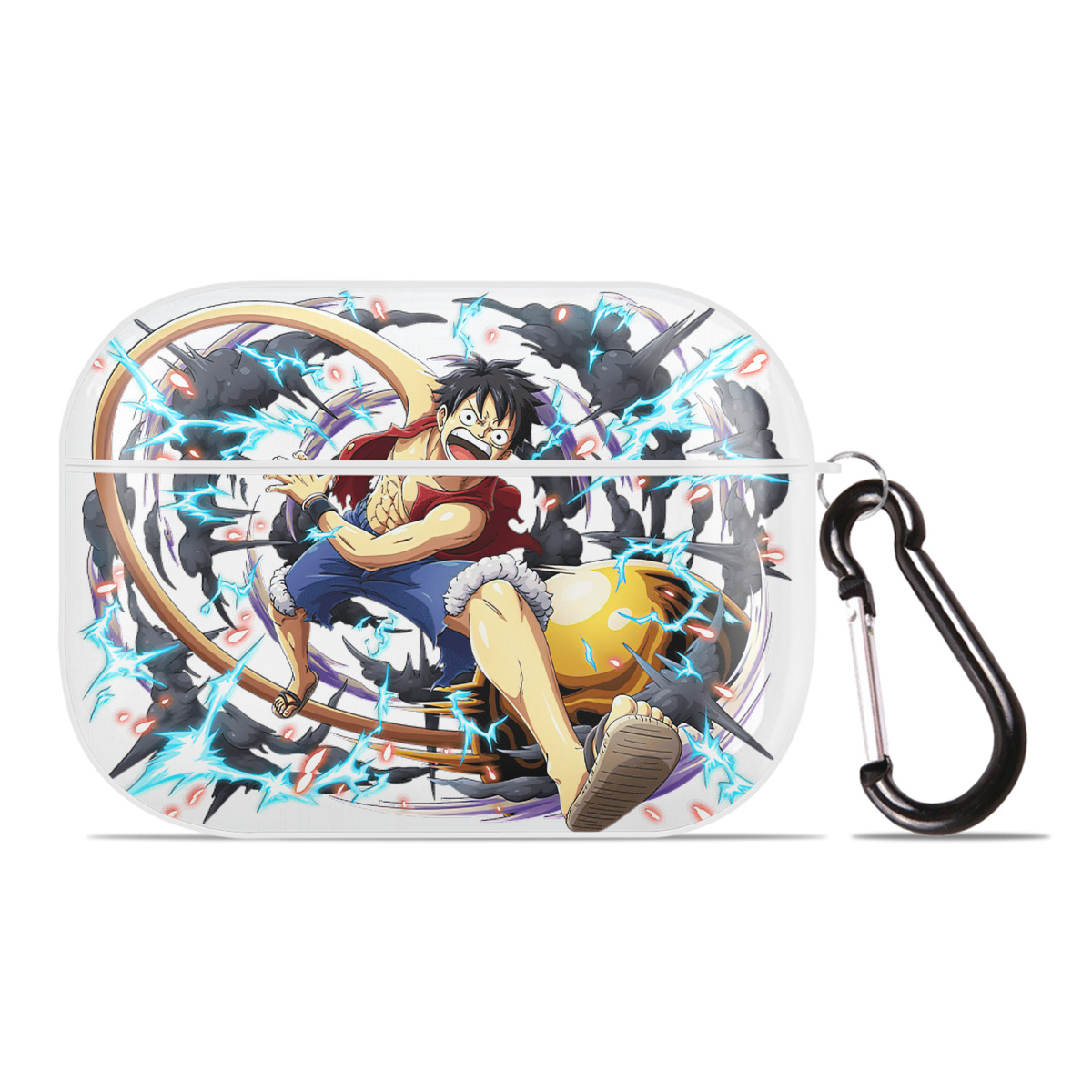 ワンピース モンキー・D・ルフィ ONE PIECE Monkey D. Luffy 【AirPods Pro用】ハードシェル保護ケース 耐衝撃・防指紋・カラビナ付き商品仕様
