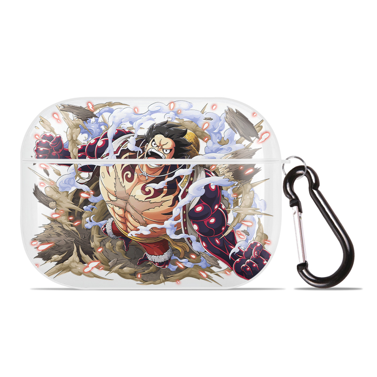 ワンピース モンキー・D・ルフィ ONE PIECE Monkey D. Luffy 【AirPods Pro用】ハードシェル保護ケース 耐衝撃・防指紋・カラビナ付き商品仕様