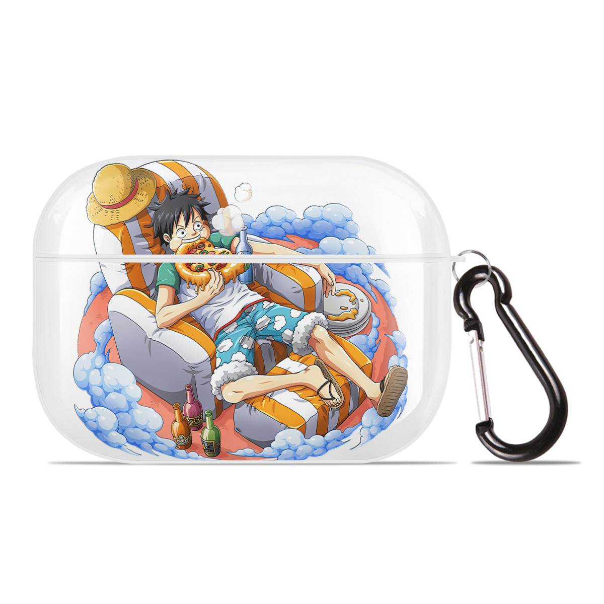 ワンピース モンキー・D・ルフィ ONE PIECE Monkey D. Luffy 【AirPods Pro用】ハードシェル保護ケース 耐衝撃・防指紋・カラビナ付き商品仕様