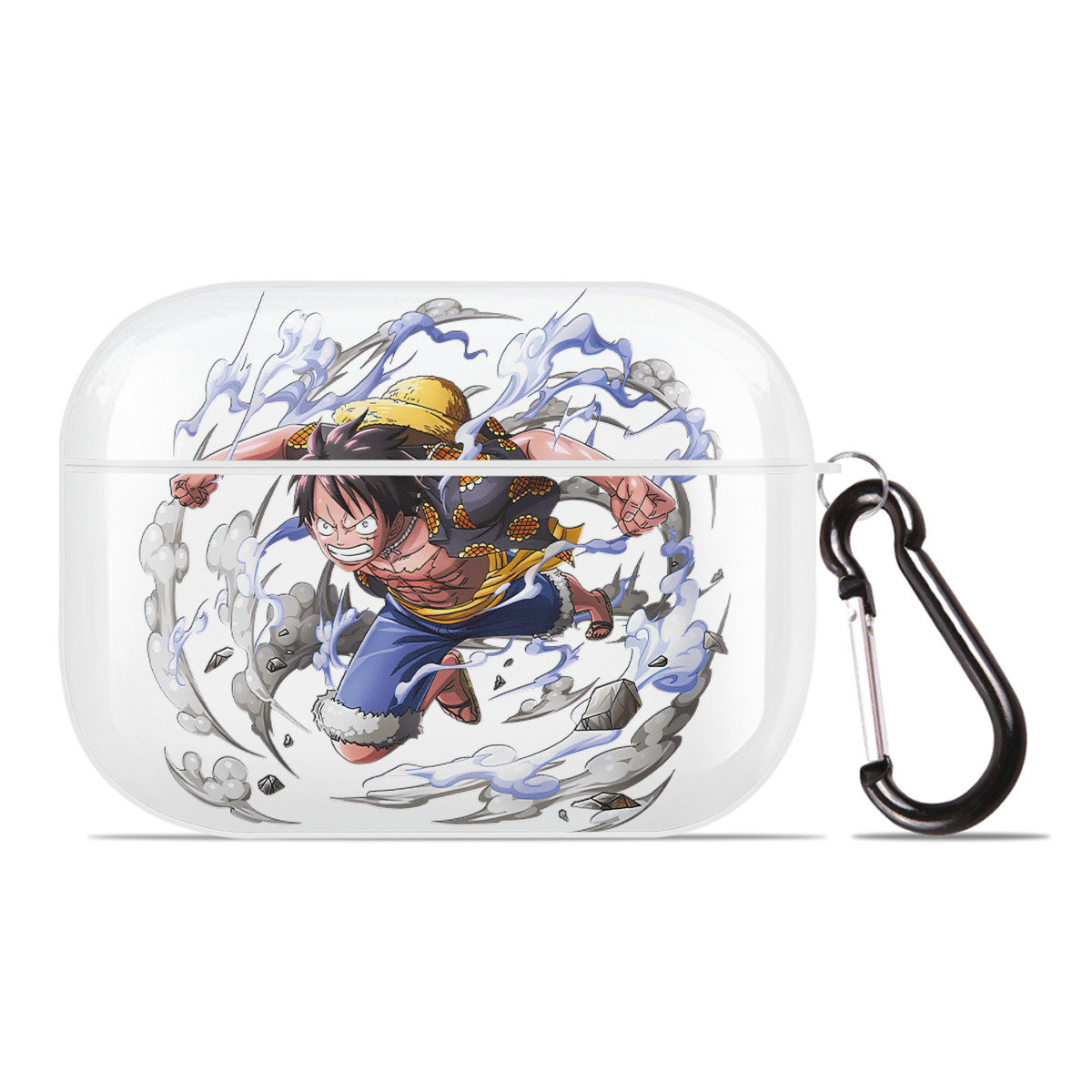 ワンピース モンキー・D・ルフィ ONE PIECE Monkey D. Luffy 【AirPods Pro用】ハードシェル保護ケース 耐衝撃・防指紋・カラビナ付き商品仕様