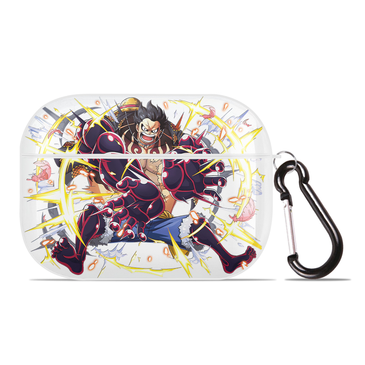 ワンピース モンキー・D・ルフィ ONE PIECE Monkey D. Luffy 【AirPods Pro用】ハードシェル保護ケース 耐衝撃・防指紋・カラビナ付き商品仕様
