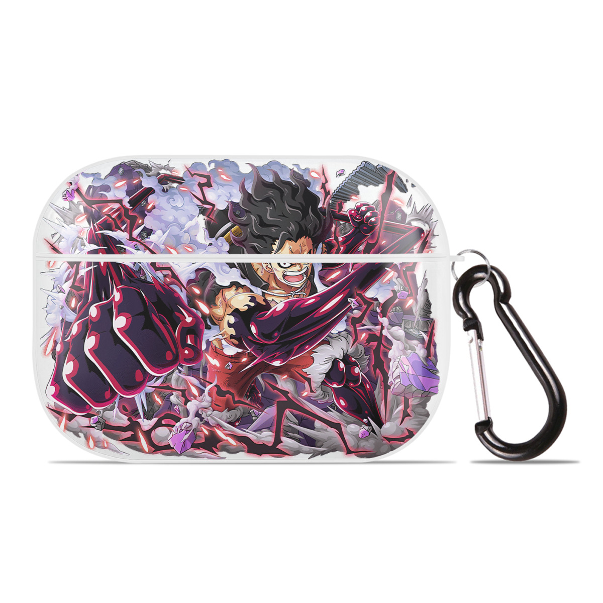 ワンピース モンキー・D・ルフィ ONE PIECE Monkey D. Luffy 【AirPods Pro用】ハードシェル保護ケース 耐衝撃・防指紋・カラビナ付き商品仕様