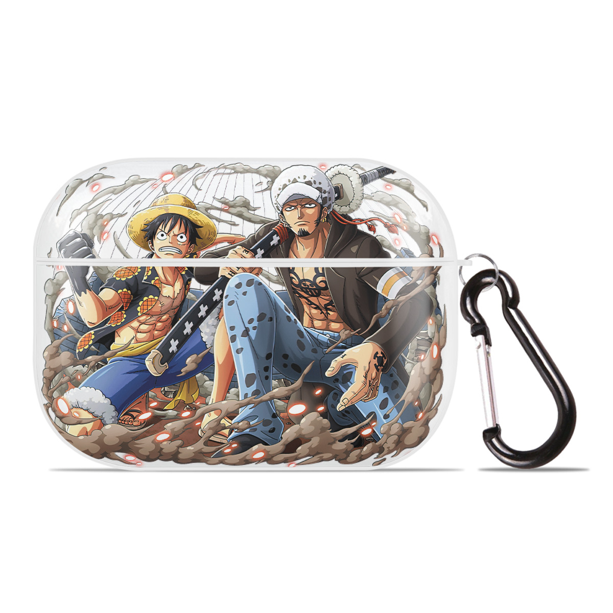 ワンピース モンキー・D・ルフィ ONE PIECE Monkey D. Luffy 【AirPods Pro用】ハードシェル保護ケース 耐衝撃・防指紋・カラビナ付き商品仕様