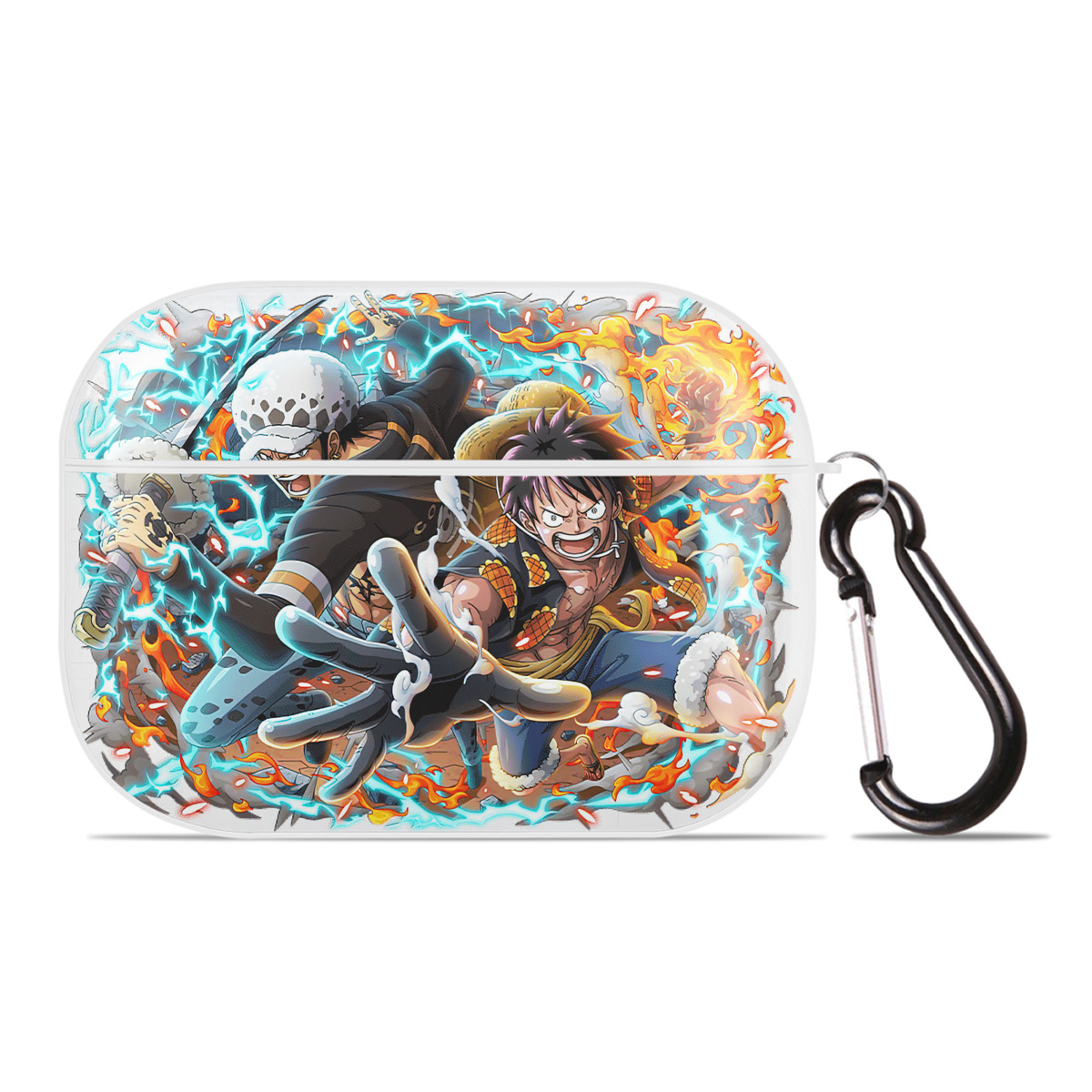 ワンピース モンキー・D・ルフィ ONE PIECE Monkey D. Luffy 【AirPods Pro用】ハードシェル保護ケース 耐衝撃・防指紋・カラビナ付き商品仕様