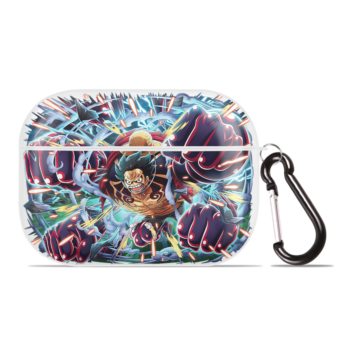 ワンピース モンキー・D・ルフィ ONE PIECE Monkey D. Luffy 【AirPods Pro用】ハードシェル保護ケース 耐衝撃・防指紋・カラビナ付き商品仕様